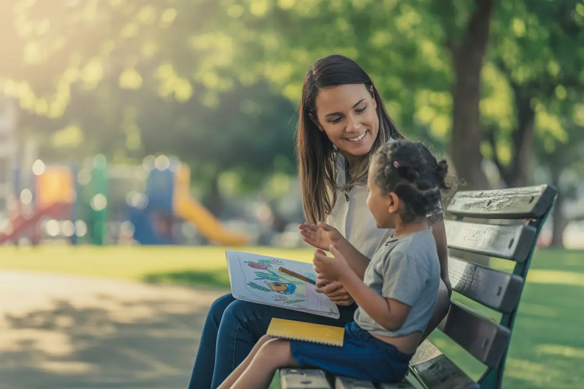 Court Appointed Special Advocate volunteer with child